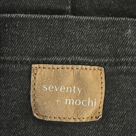 ANTHROPOLOGIE Seventy Mochi Elodie Frill Overall Black Denim Ruffled Straps Sz4 - Picture 10 of 16